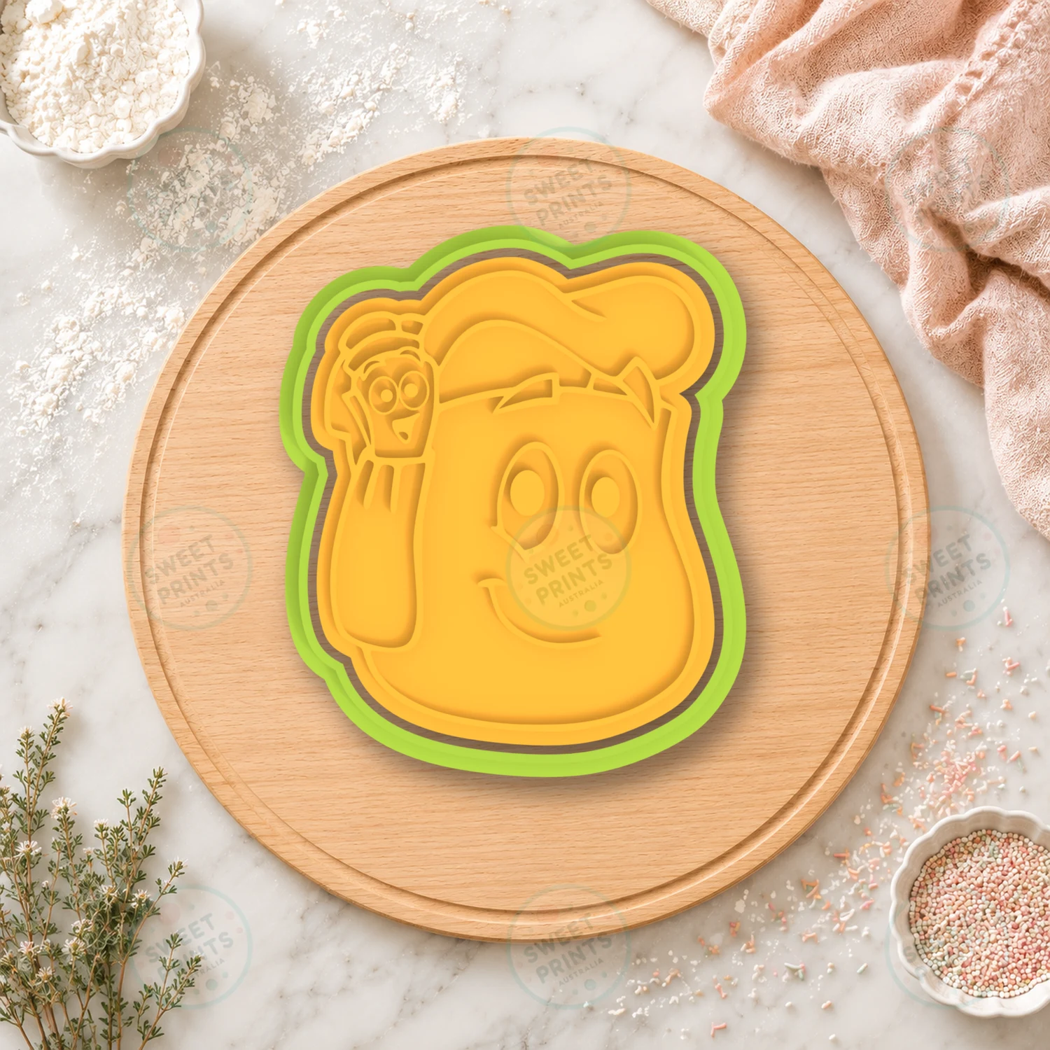 Backpack And Map Cookie Cutter & Stamp cookie cutter