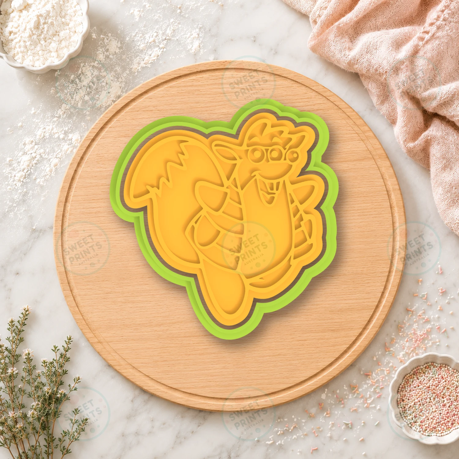 Tico Flying Squirrel Cookie Cutter & Stamp cookie cutter