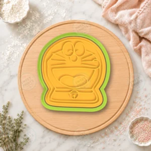 Doraemon Face Cookie Cutter & Stamp