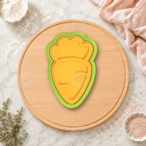 Carrot 1 Cookie Cutter & Stamp