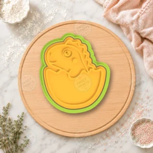 Dinosaur in the Egg Cookie Cutter & Stamp