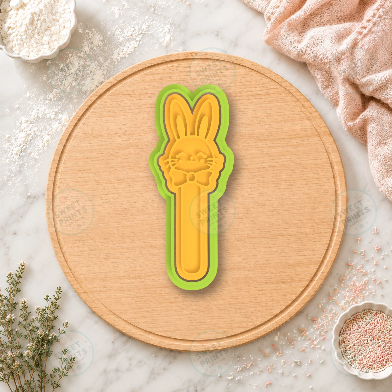 Rabbit Cookie Cutter & Stamp cookie cutter