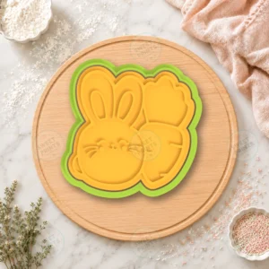 Rabbit with Carrot 1 Cookie Cutter & Stamp