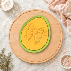 Easter Egg with Bow Cookie Cutter & Stamp