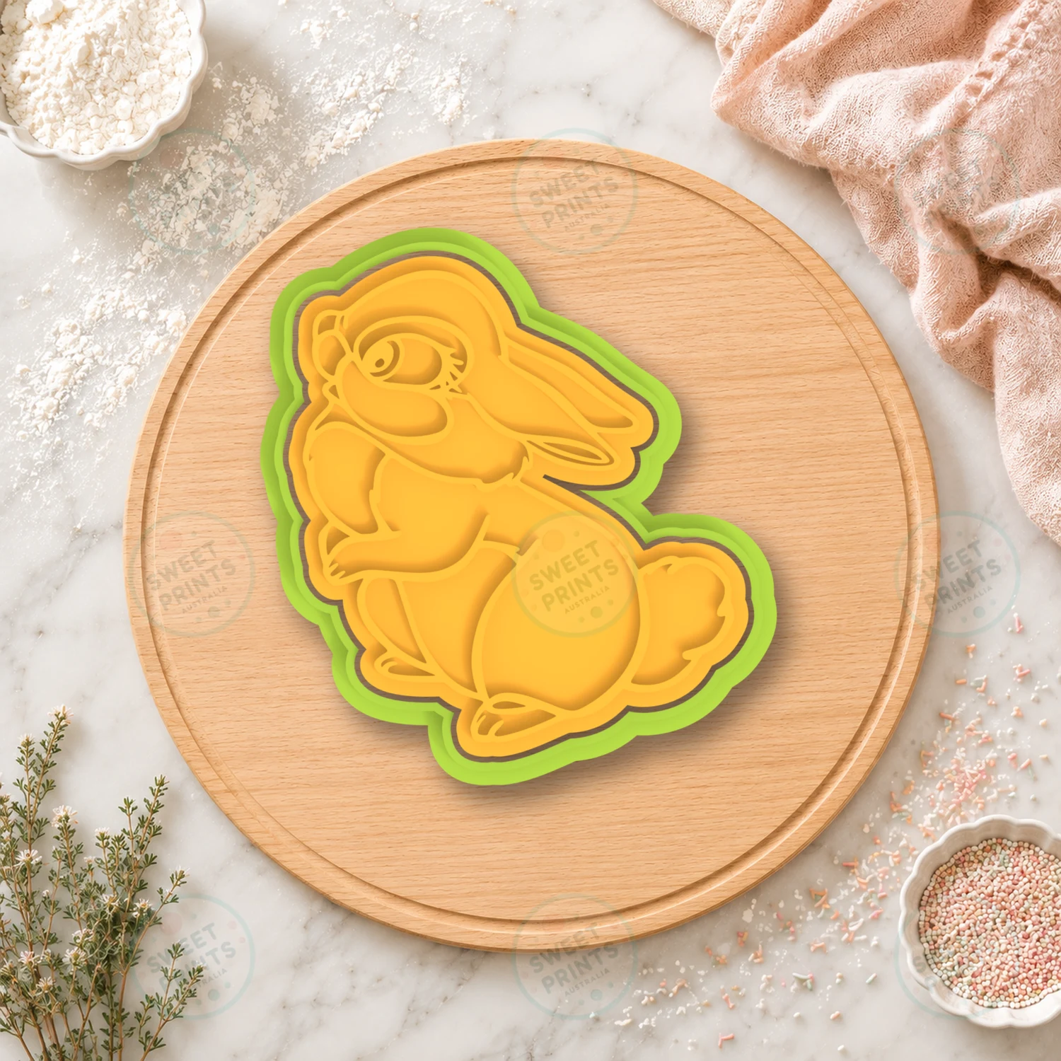 Sitting Rabbit Cookie Cutter & Stamp cookie cutter