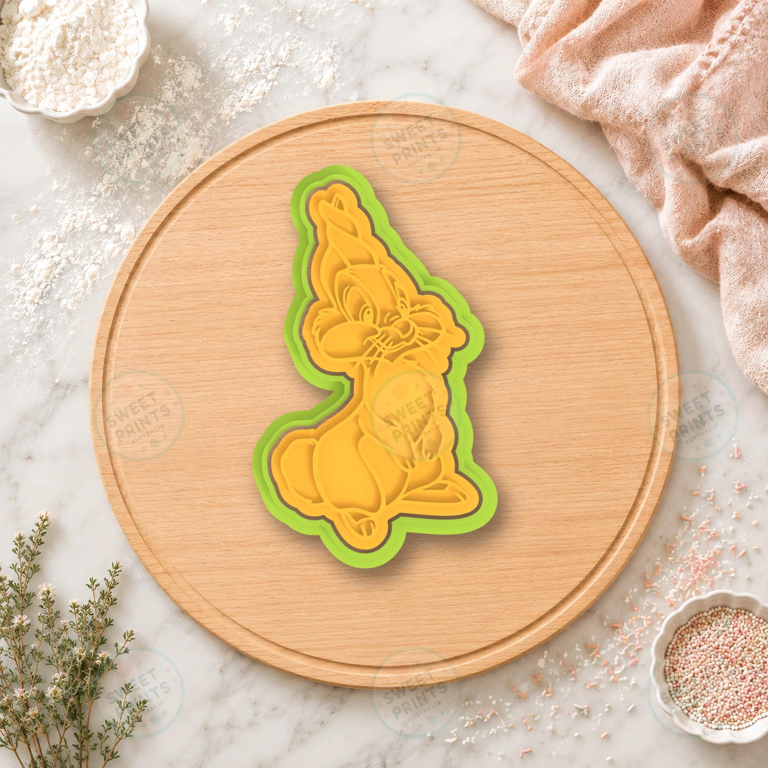 Sassy Rabbit Cookie Cutter & Stamp cookie cutter