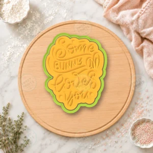 Some Bunny Loves You Lettering Cookie Cutter & Stamp