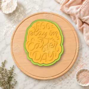 Egg Play On Easter Day Lettering Cookie Cutter & Stamp