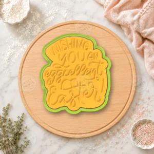 Wishing You An Eggcellent Easter Lettering Cookie Cutter & Stamp