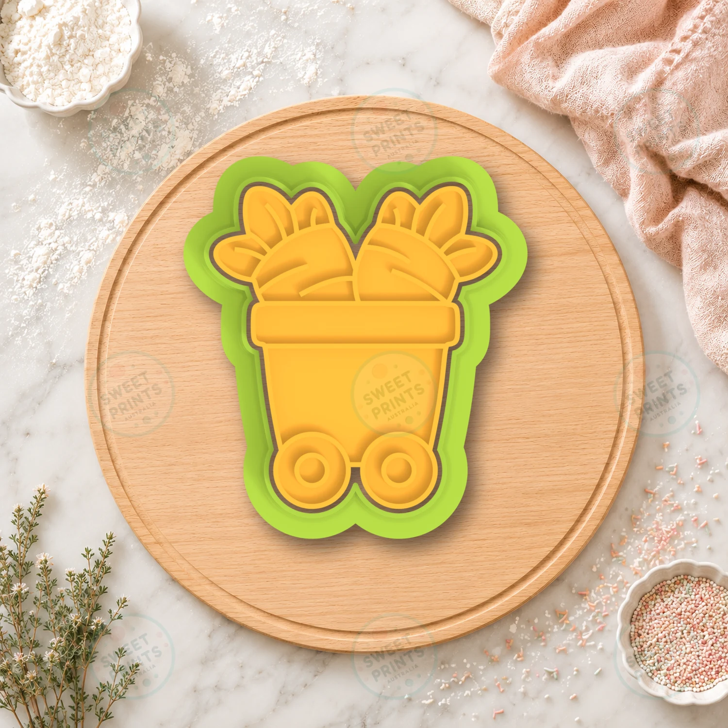 Easter Train Engine Cookie Cutter & Stamp cookie cutter