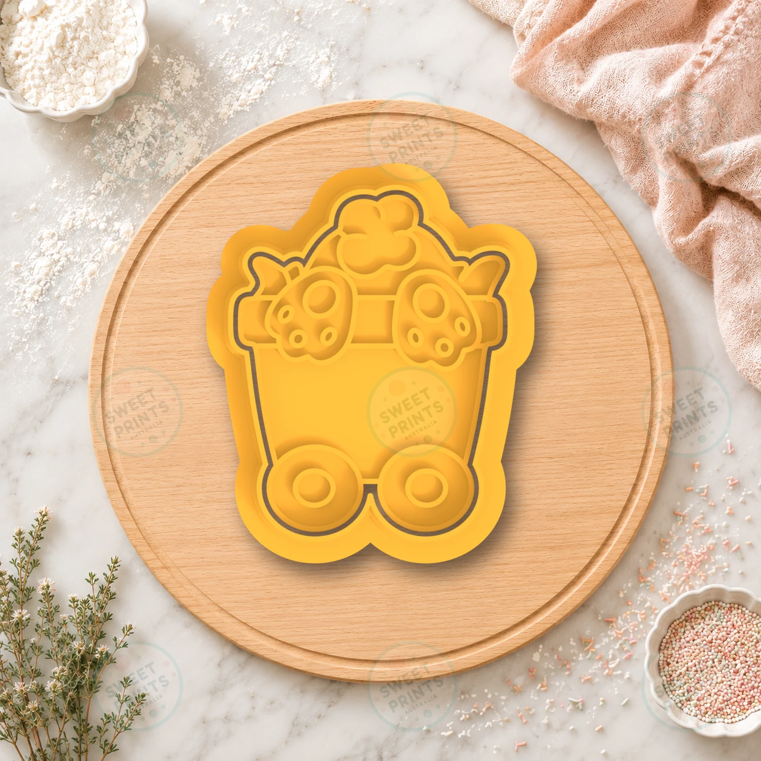 Train 2 Cookie Stamp cookie cutter