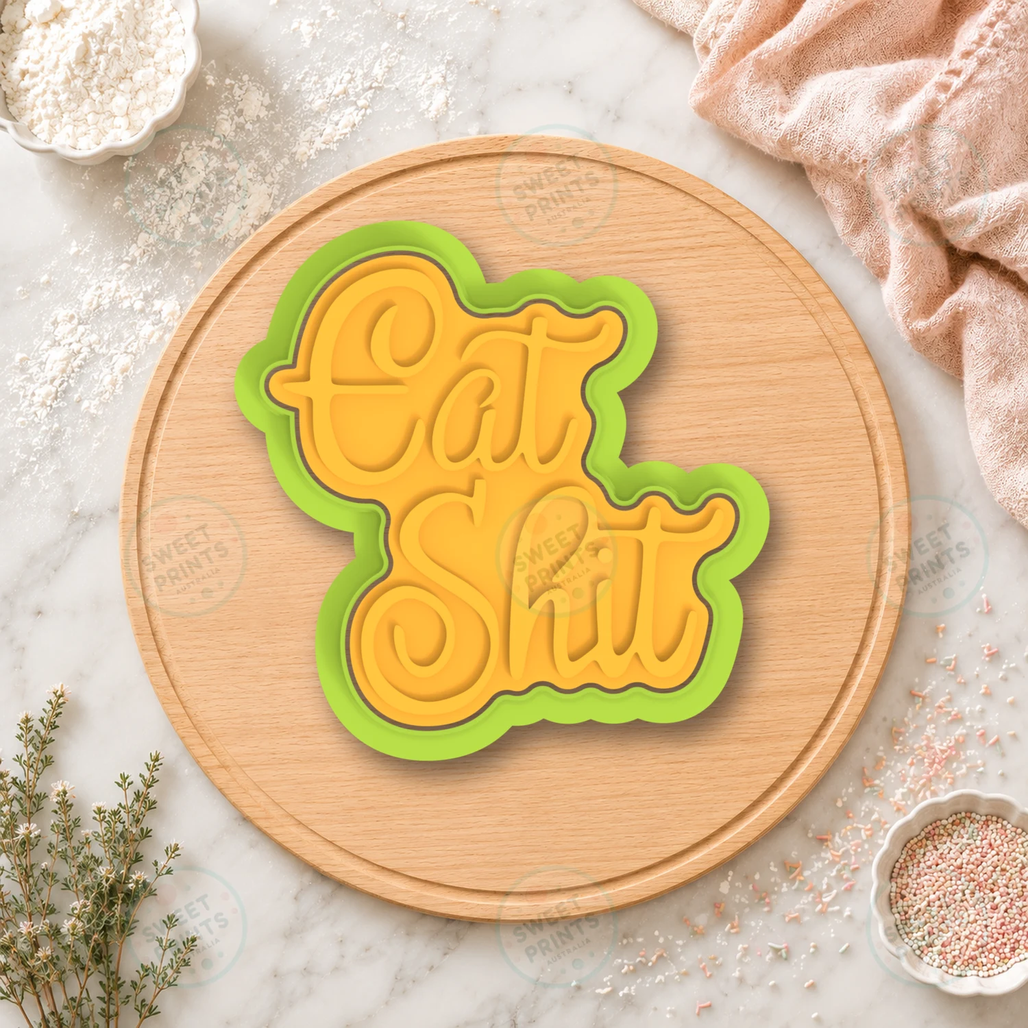 Eat Shit Cookie Cutter & Stamp cookie cutter