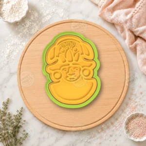 Ancient Civilization Face Mask Cookie Cutter & Stamp