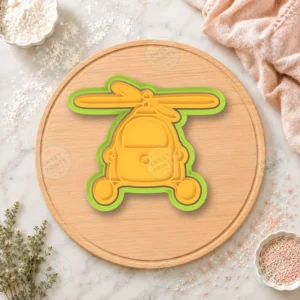 Plim Plim Helicopter Cookie Cutter & Stamp