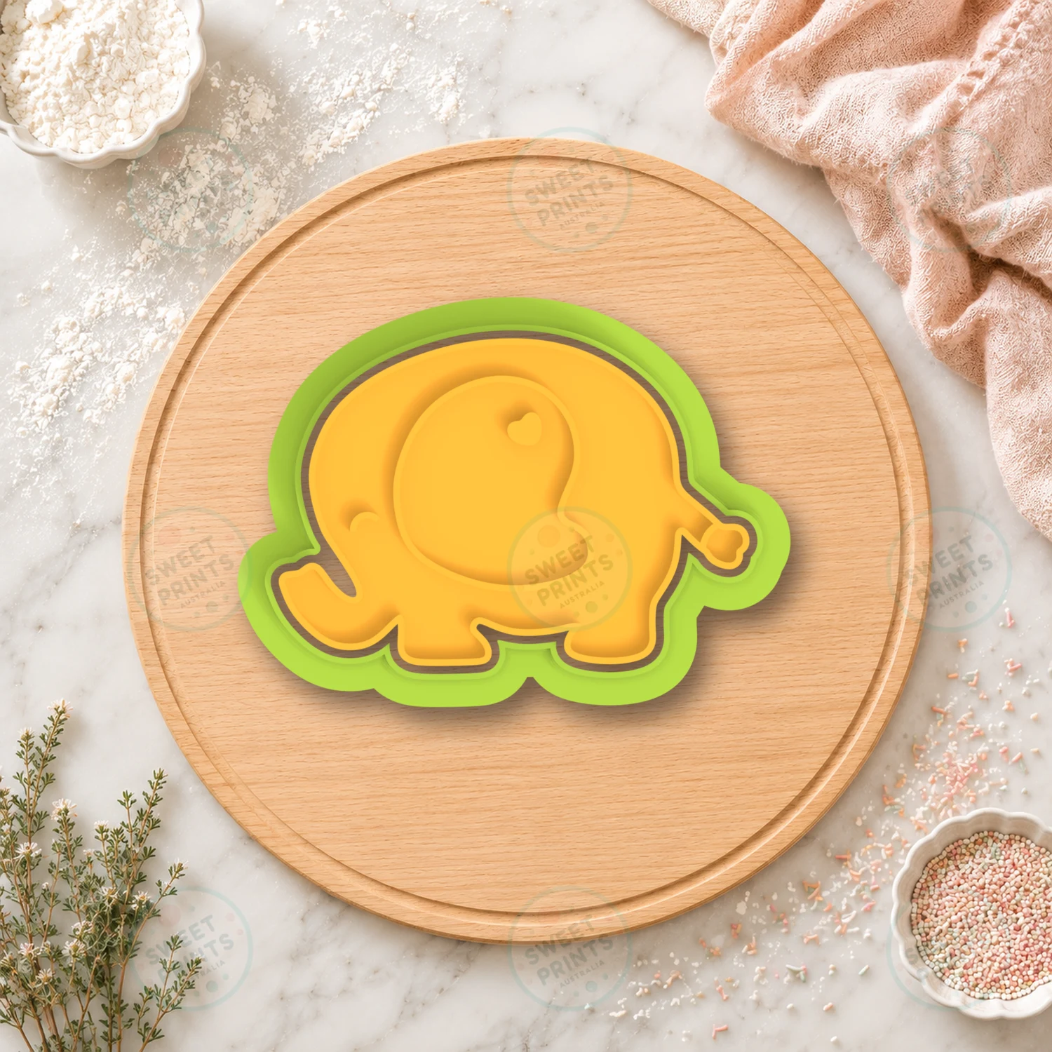 Elephant1 Cookie Cutter & Stamp cookie cutter