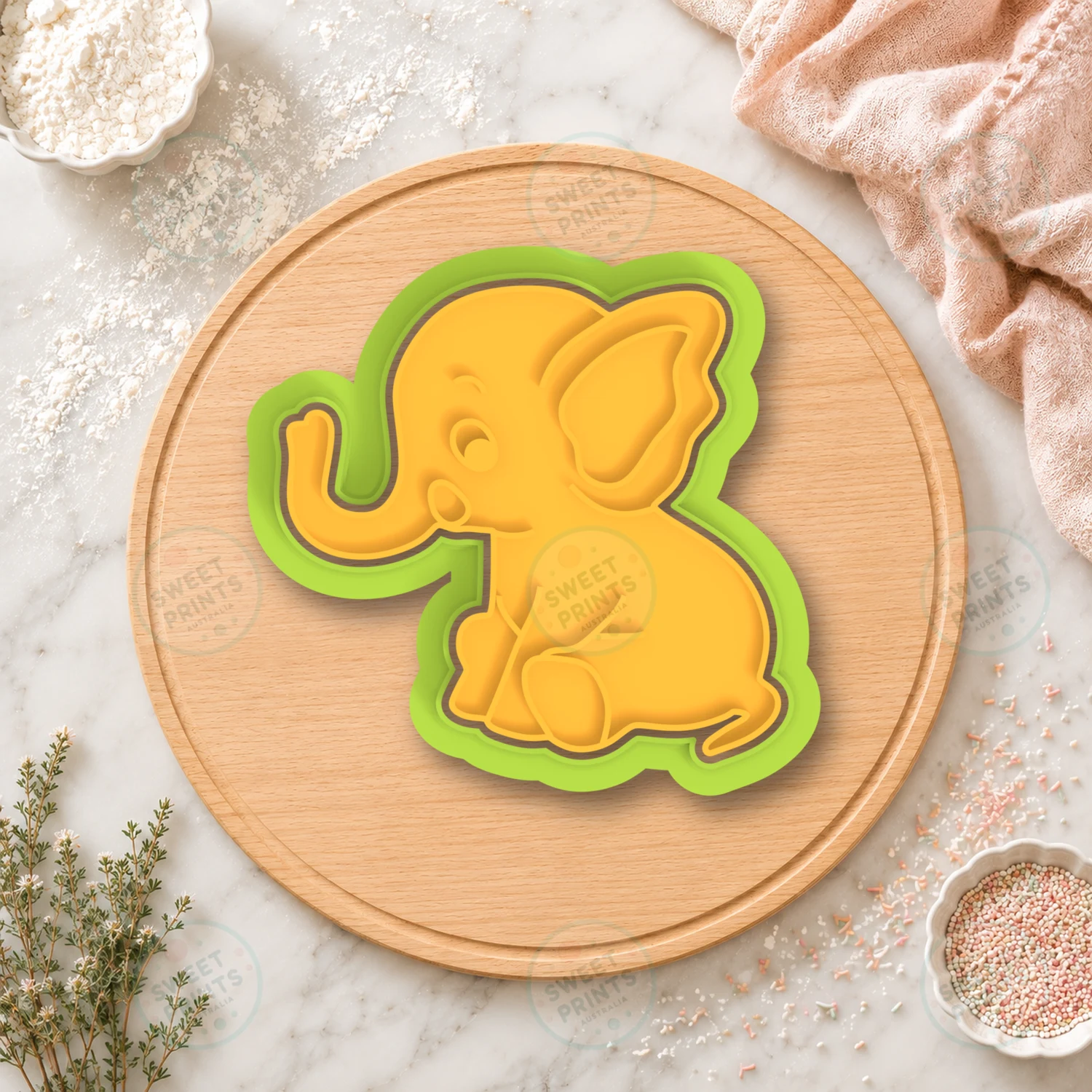 Elephant2 Cookie Cutter & Stamp cookie cutter