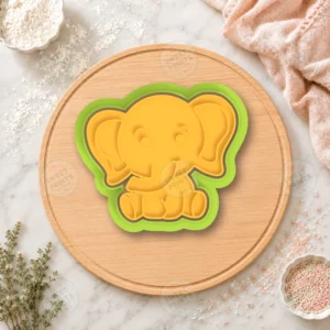 Elephant3 Cookie Cutter & Stamp