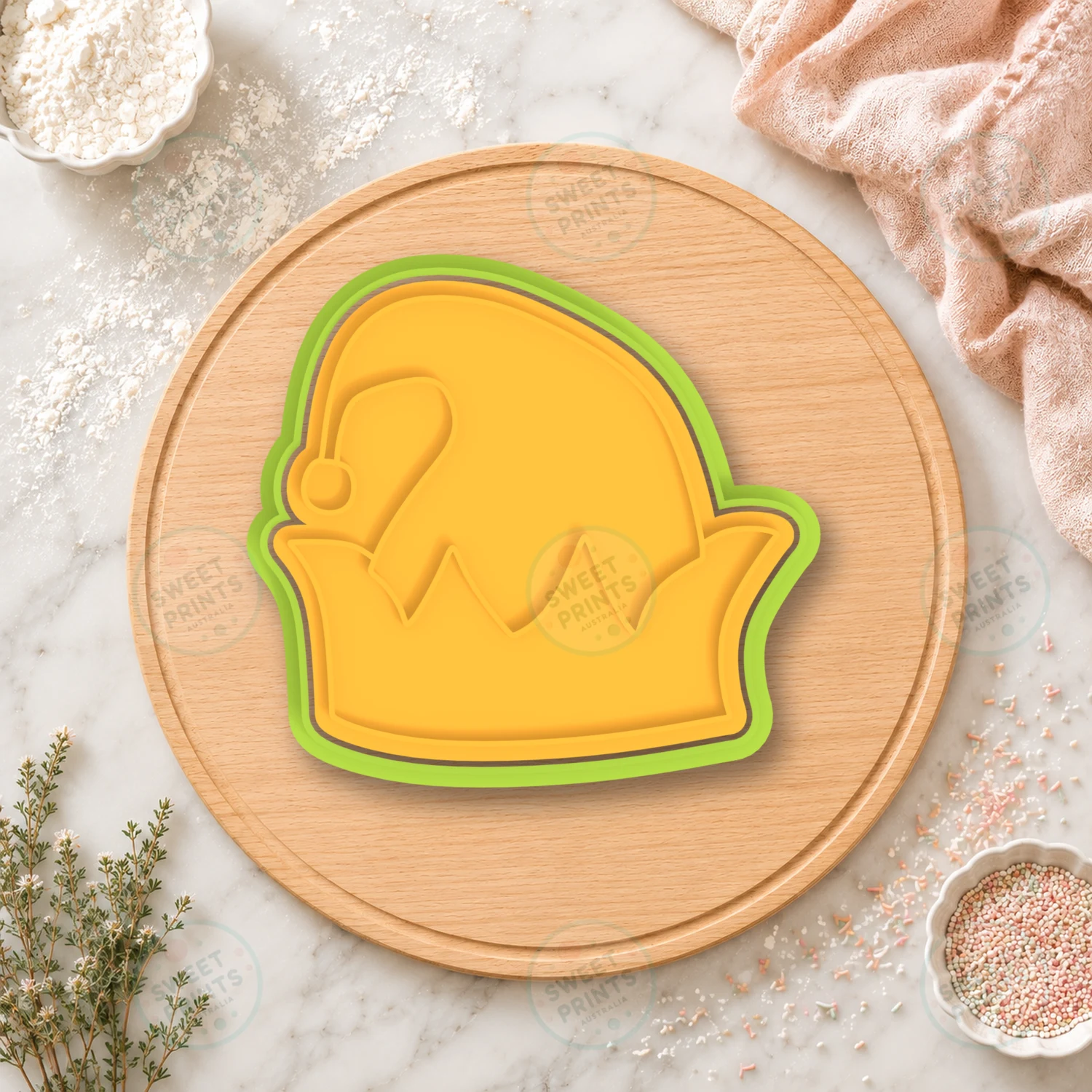 Elf Hat 2 Cookie Cutter & Stamp cookie cutter