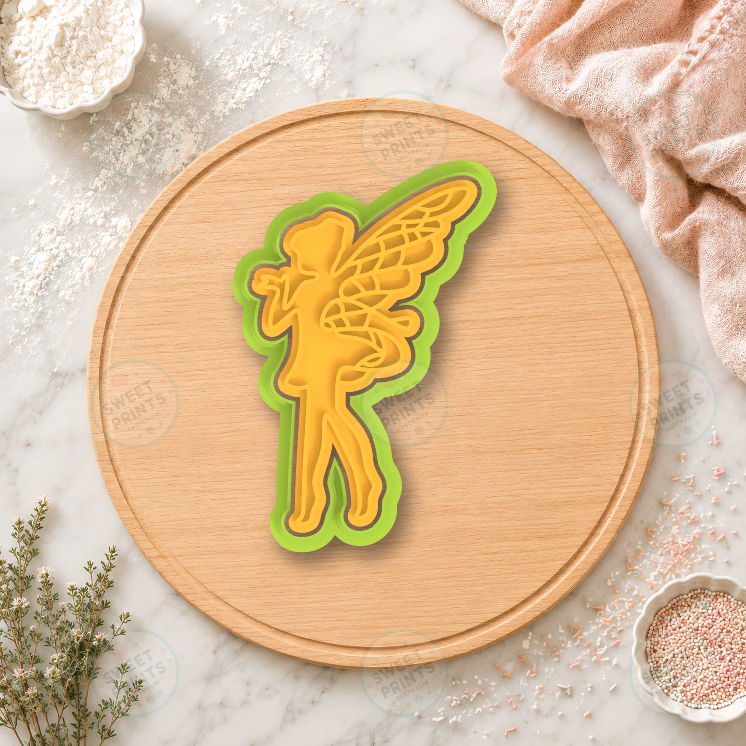 Tinkerbell Fairy Cookie Cutter & Stamp cookie cutter