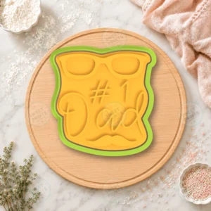Number 1 Dad Lettering Cookie Cutter & Stamp