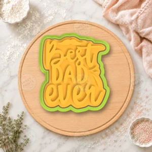 Best Dad Ever Lettering Cookie Cutter & Stamp