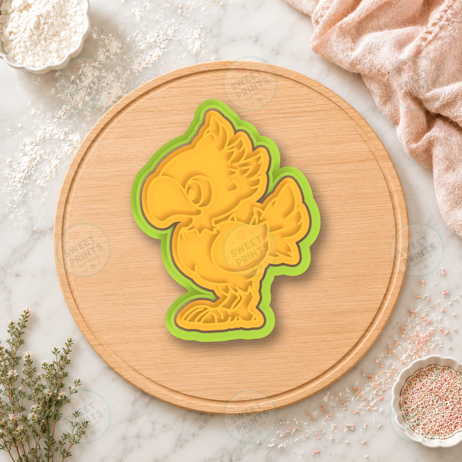 Chocobo Cookie Cutter & Stamp cookie cutter