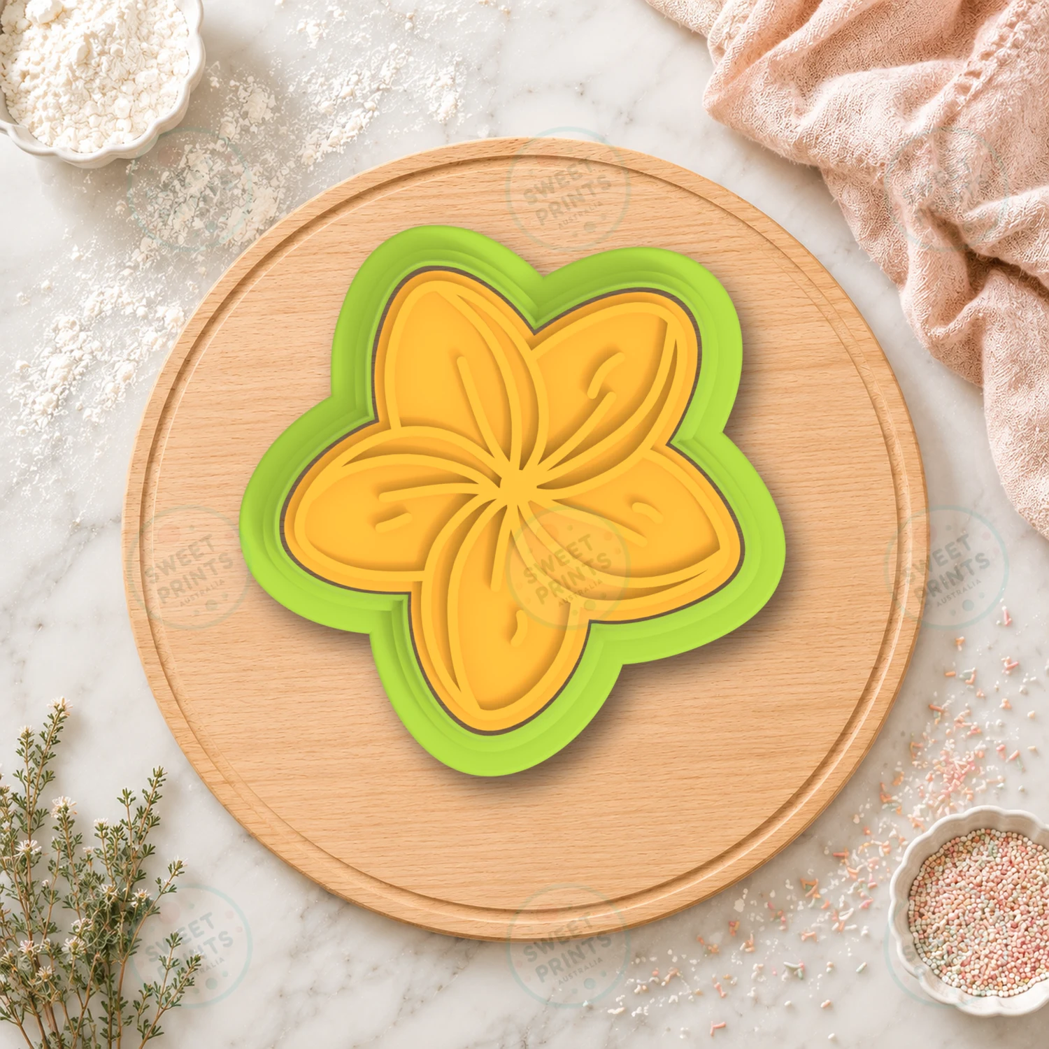 Star Flower Cookie Cutter & Stamp cookie cutter
