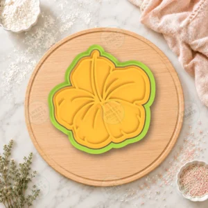 Plumeria Flower Cookie Cutter & Stamp