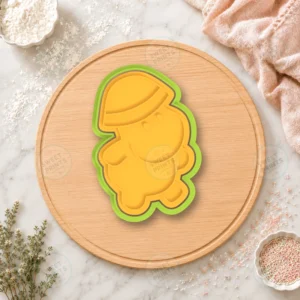 Hippo With Beanie Cookie Cutter & Stamp
