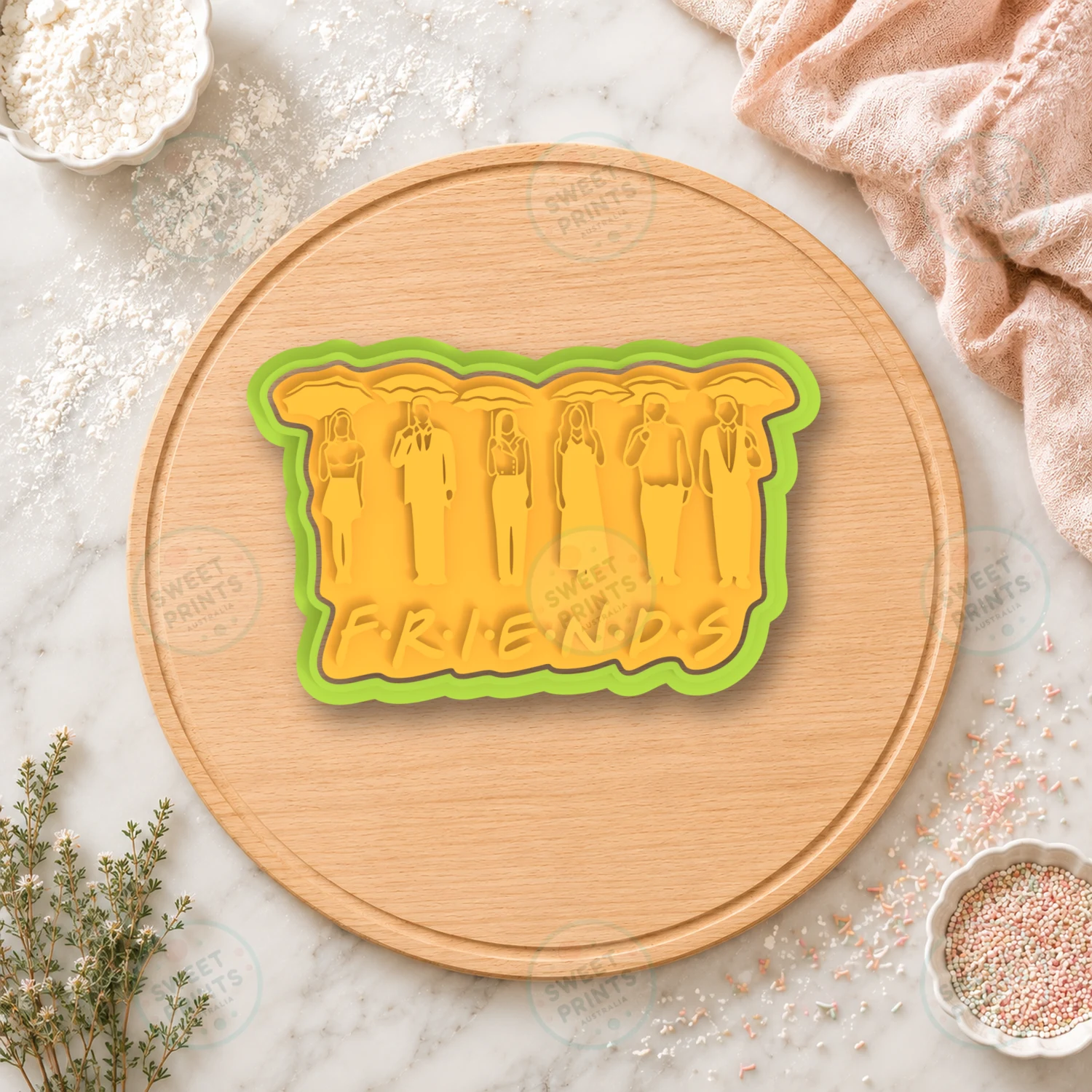 Friends Cookie Cutter & Stamp cookie cutter