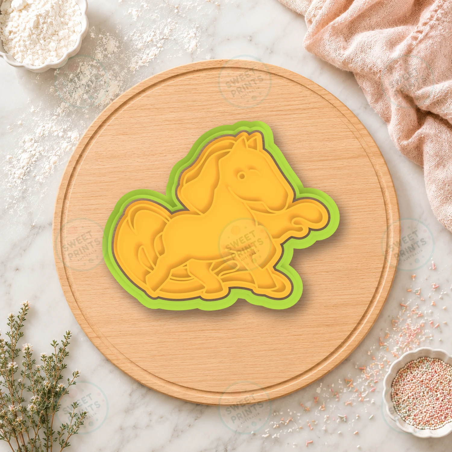 Horse 2 Cookie Cutter & Stamp cookie cutter