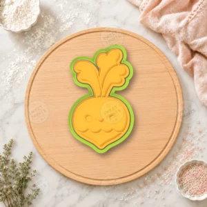 Kawaii Beetroot Cookie Cutter & Stamp