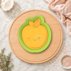 Kawaii Apple Cookie Cutter & Stamp