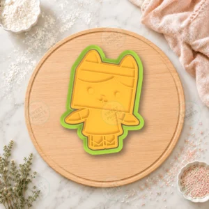 Robot Cat Cookie Cutter & Stamp