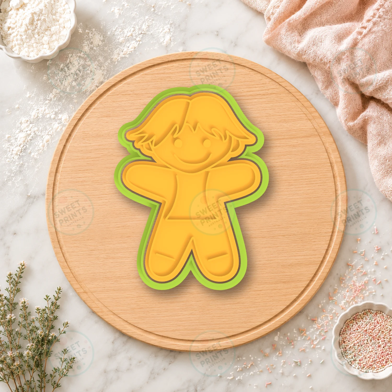 Luke Skywalker Gingerbread Man Cookie Cutter & Stamp cookie cutter