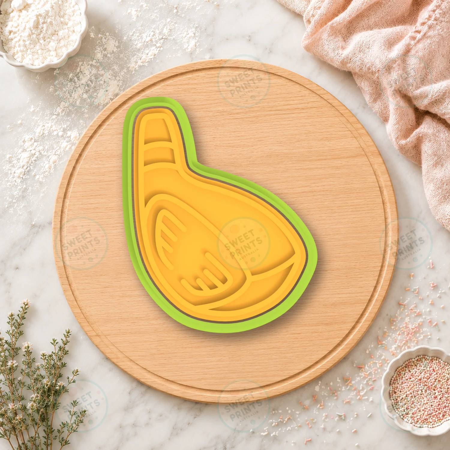 Golf Driver Cookie Cutter & Stamp cookie cutter