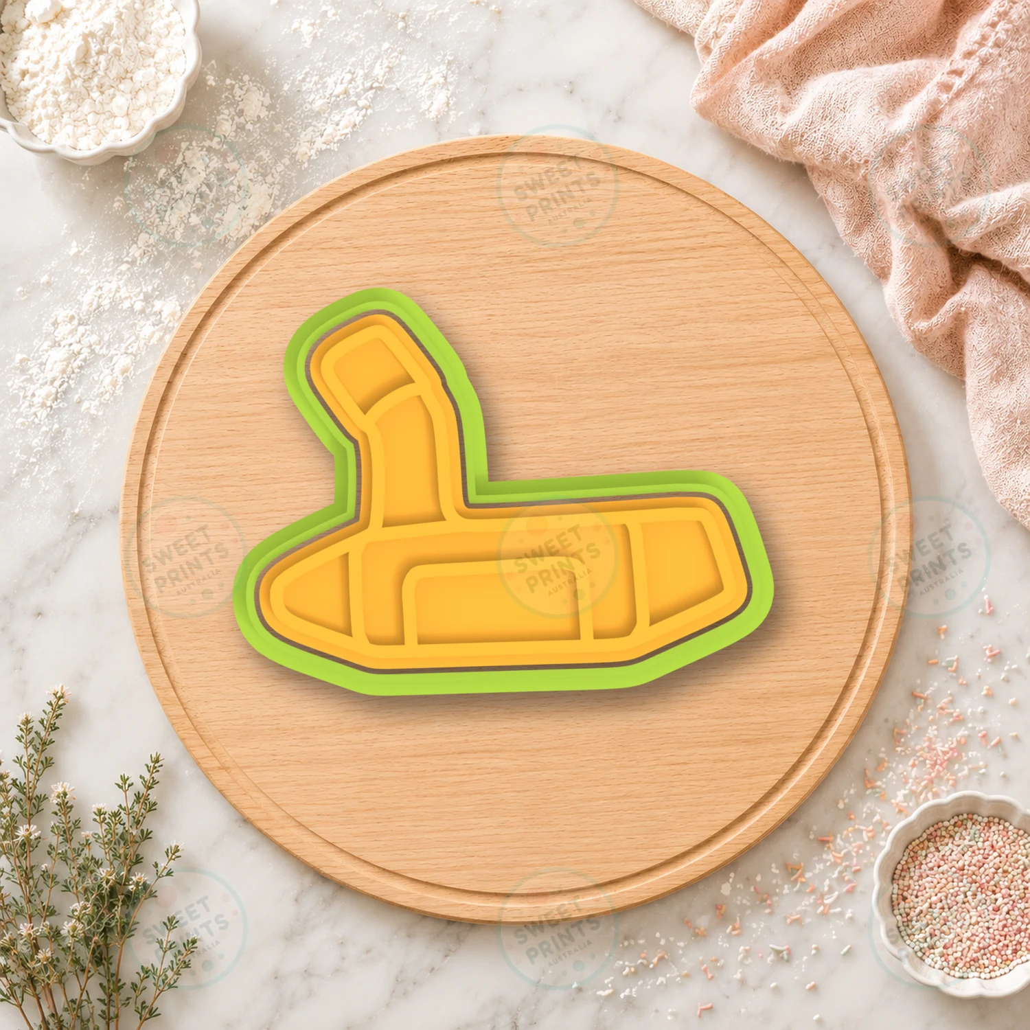 Golf Putter Cookie Cutter & Stamp cookie cutter
