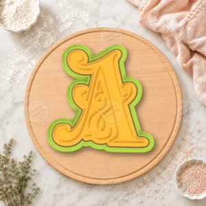 Gothic Letter A Cookie Cutter & Stamp