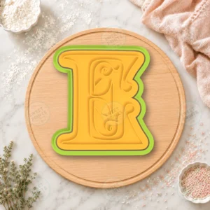 Gothic Letter E Cookie Cutter & Stamp