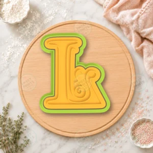 Gothic Letter L Cookie Cutter & Stamp