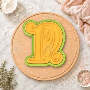 Gothic Letter N Cookie Cutter & Stamp