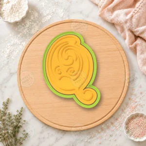 Gothic Letter Q Cookie Cutter & Stamp