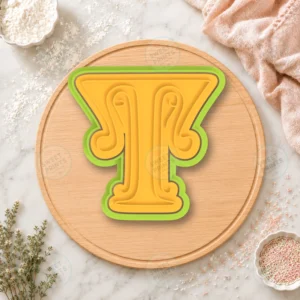 Gothic Letter T Cookie Cutter & Stamp