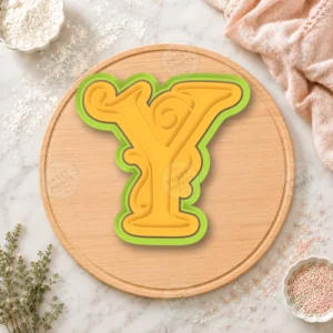 Gothic Letter Y Cookie Cutter & Stamp