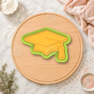 Graduate Cap Cookie Cutter & Stamp