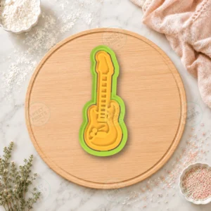 Electric Guitar 2 Cookie Cutter & Stamp