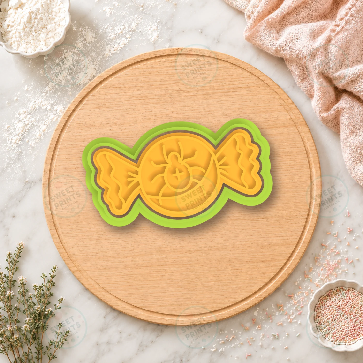 Spider Candy Cookie Cutter & Stamp cookie cutter