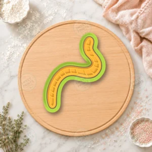 Gummy Worm Cookie Cutter & Stamp