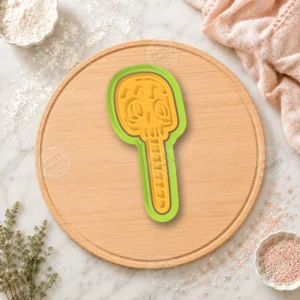 Skull Lollipop Cookie Cutter & Stamp