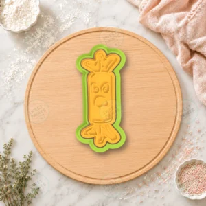 Angry Monster Candy Cookie Cutter & Stamp